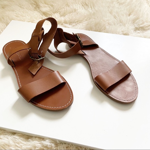 Madewell The Boardwalk Ankle Strap Sandal Size 8 - Picture 2 of 5